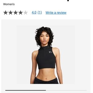 Nike Air Dri-FIT Swoosh Mock Zip Bra